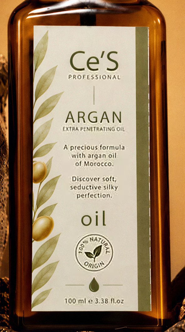 Ce'S Argan Extra Penetrating Oil label: A precious formula with argan oil of Morocco, 100 ml